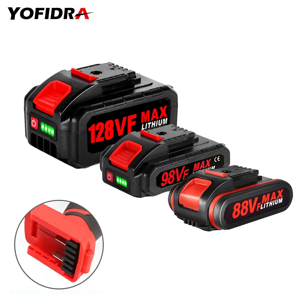 128VF 98VF 88VF Rechargeable Lithium Ion Battery For Worx Cordless Screwdriver Replacement Battery with 1PCS EU Charger