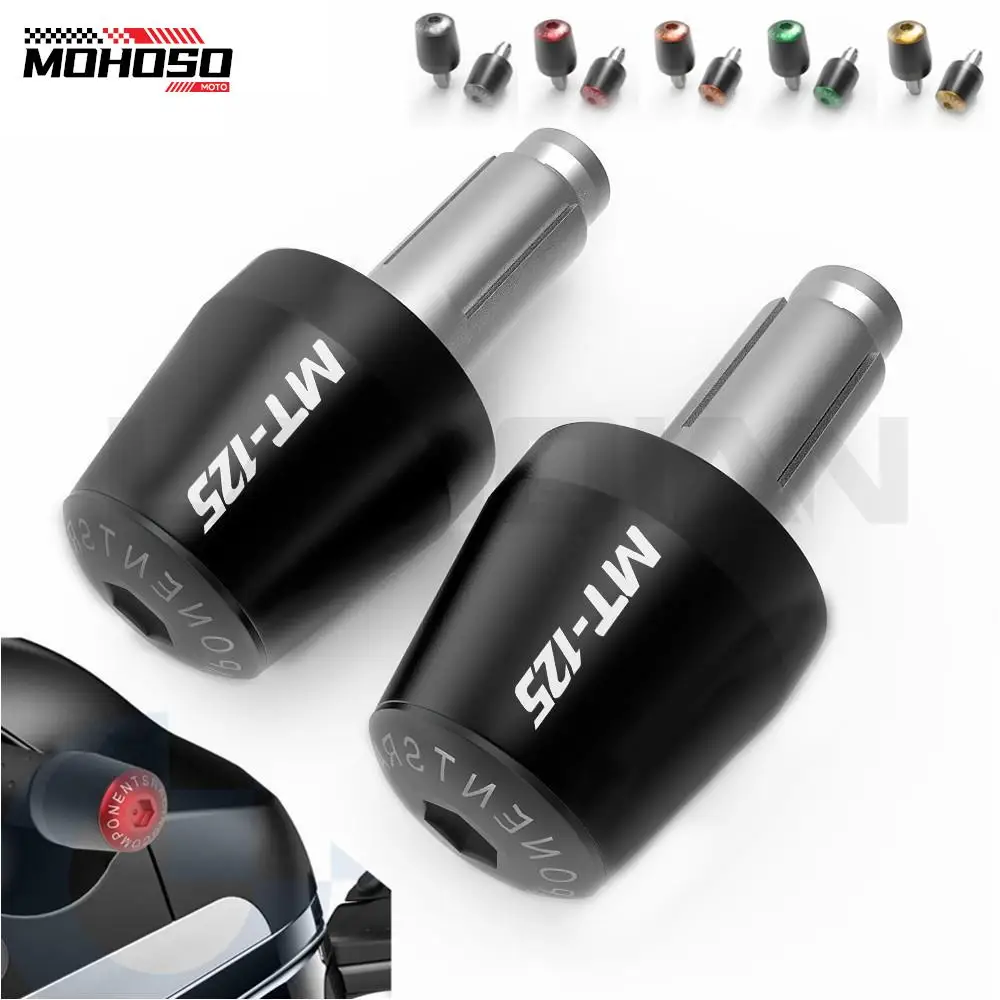 

Motorcycle Grips End Plug Slider Handlebar Ends Handle Bar Cap Cover For Yamaha MT125 MT-125 MT 125 2015 2016 2017 2018 Parts
