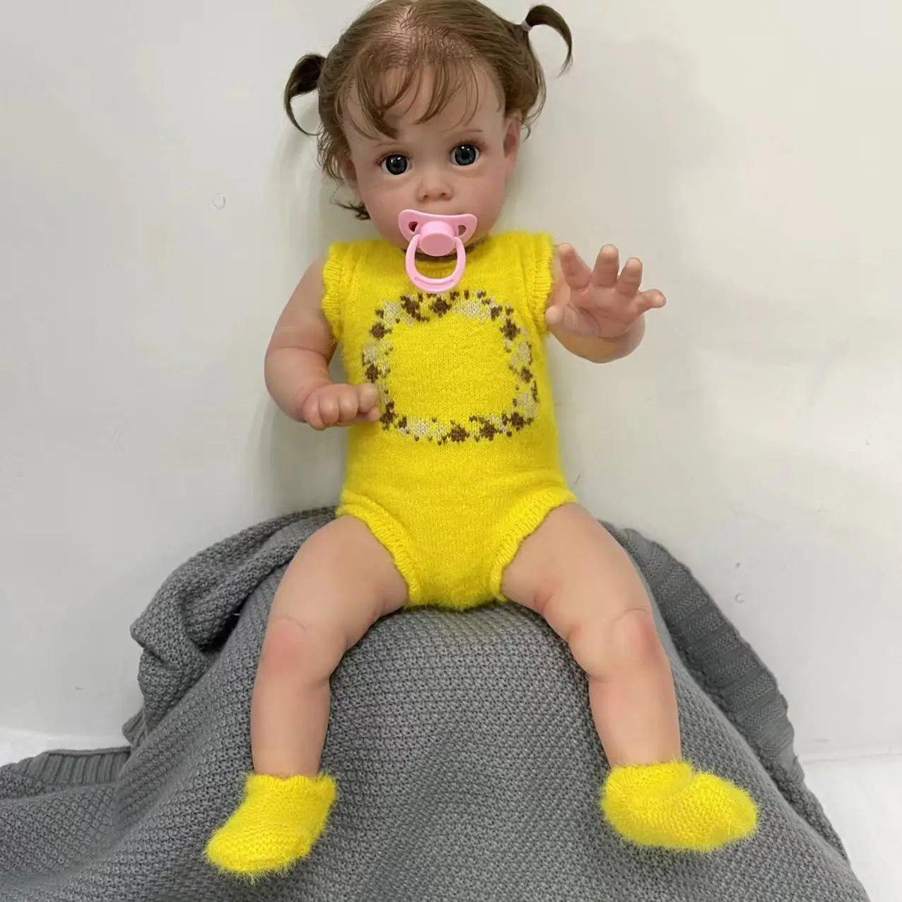 

Кукла реборн, 55 см, Мэгги, игрушки для детей, день рождения, Рождество