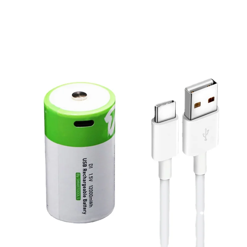 

NEW D size 12000mwh Lipo lithium polymer battery 1.5V D rechargeable usb batteries USB cable for gas cooker oven