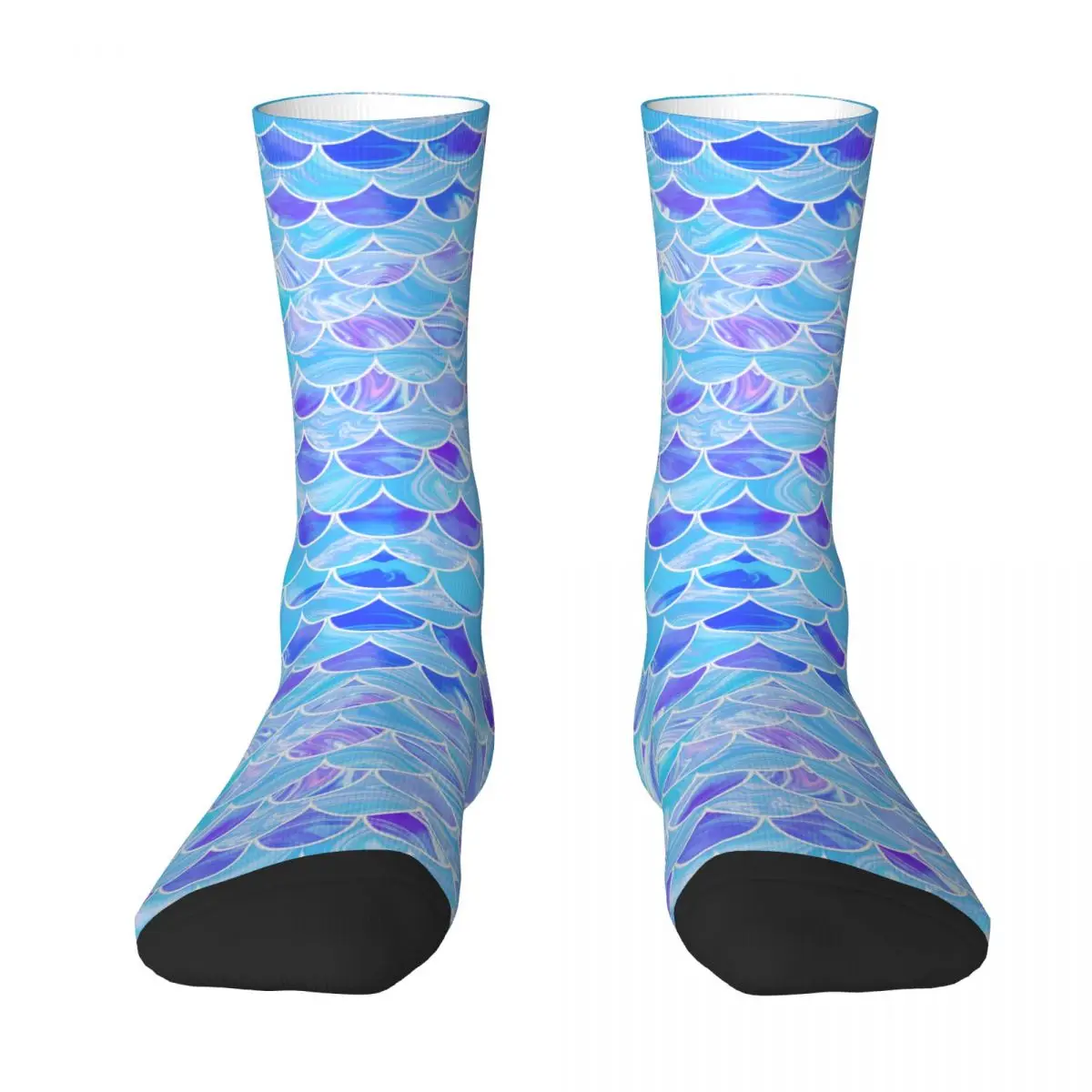 Laser Fish Grain Adult Socks Fish pattern, geometry, texture, simplicity, tiling Unisex socks,men Socks women Socks