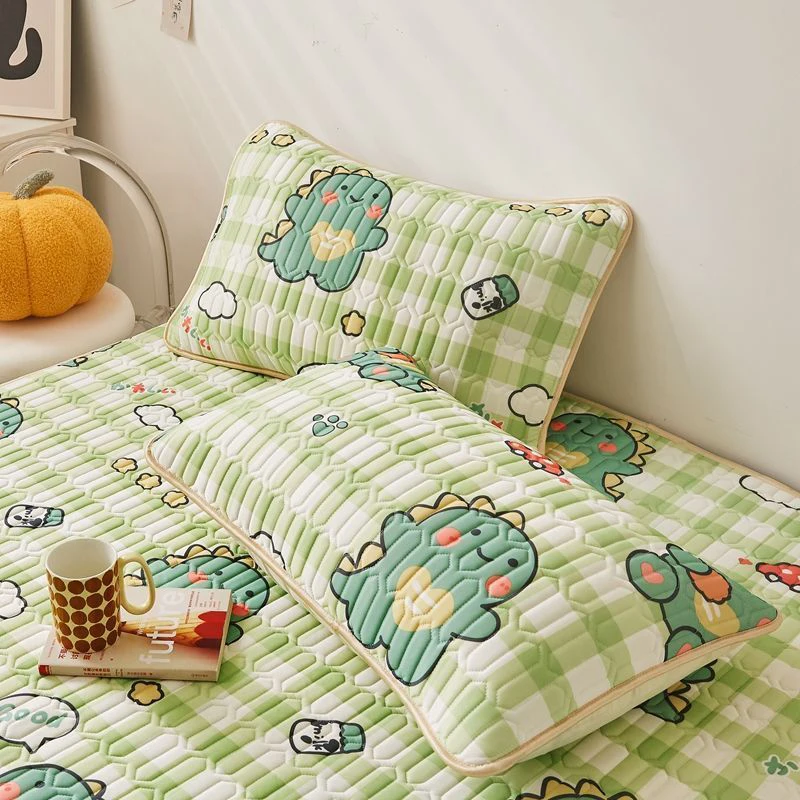 Латексная натяжная простыня WOSTAR из ледяного шелка коврик для сна с принтом