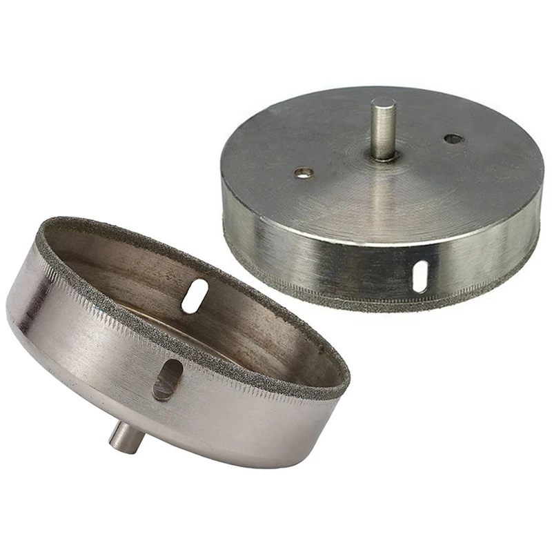 

2 Pcs Diamond Drill Diameter Reamer Trepan Broach For Ceramic Glass Sandstone Tile, 110Mm & 125Mm