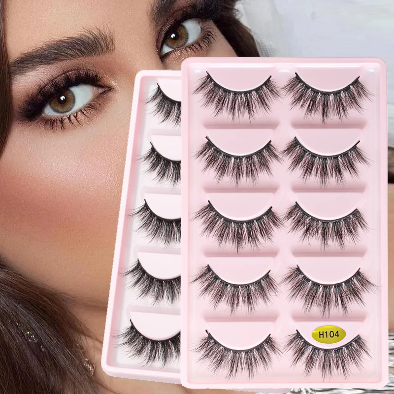 5 пар ресницы для наращивания из искусственной норки