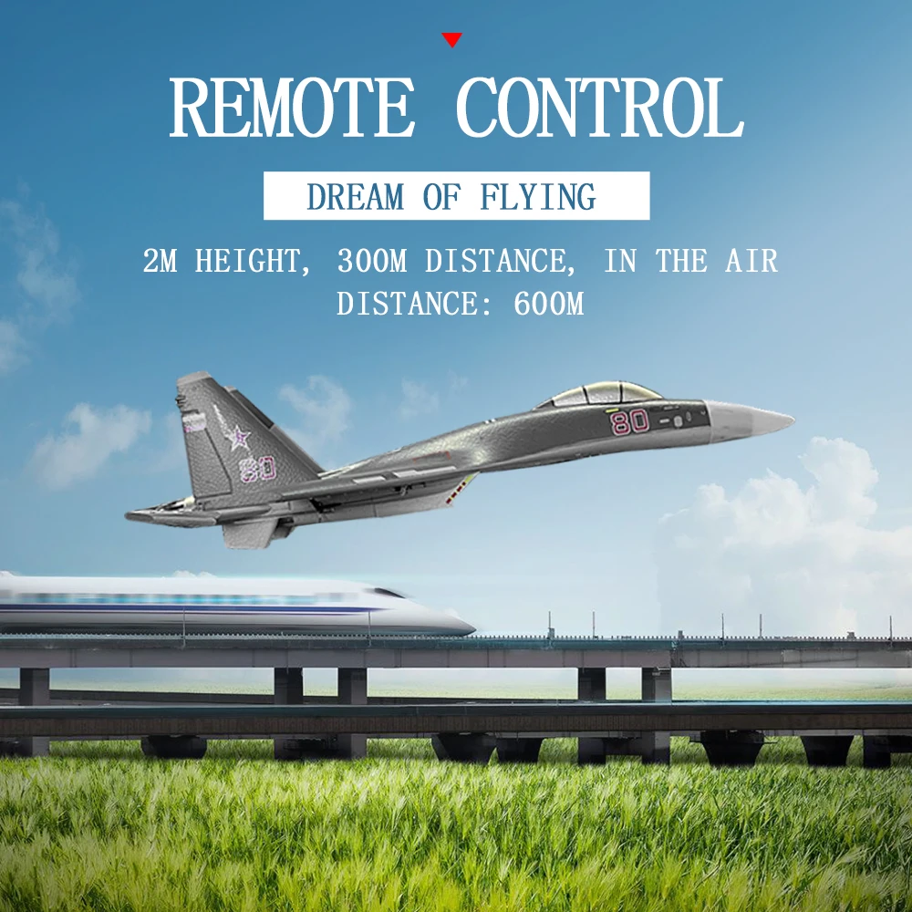 2.4G remote control glider 6D inverted flight six-axis gyroscope fixed-wing LED night flight stunt model aircraft toy enlarge