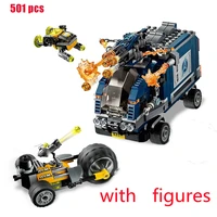 501pcs 11506 truck take down building block bricks creative superhero series compatible 76143 model boys toy kids christmas gift