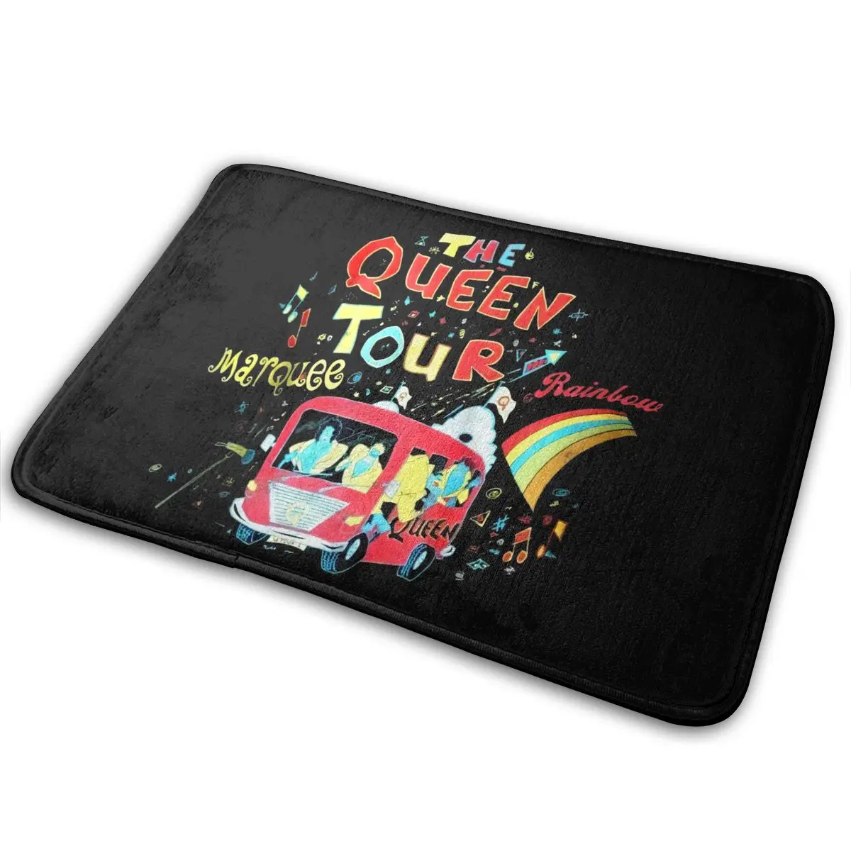

New Vintage Rare The Queen Tour Freddie Mercury Size S 2Xl Reprint Any Logo Cartoon Character Youth Rug Carpet