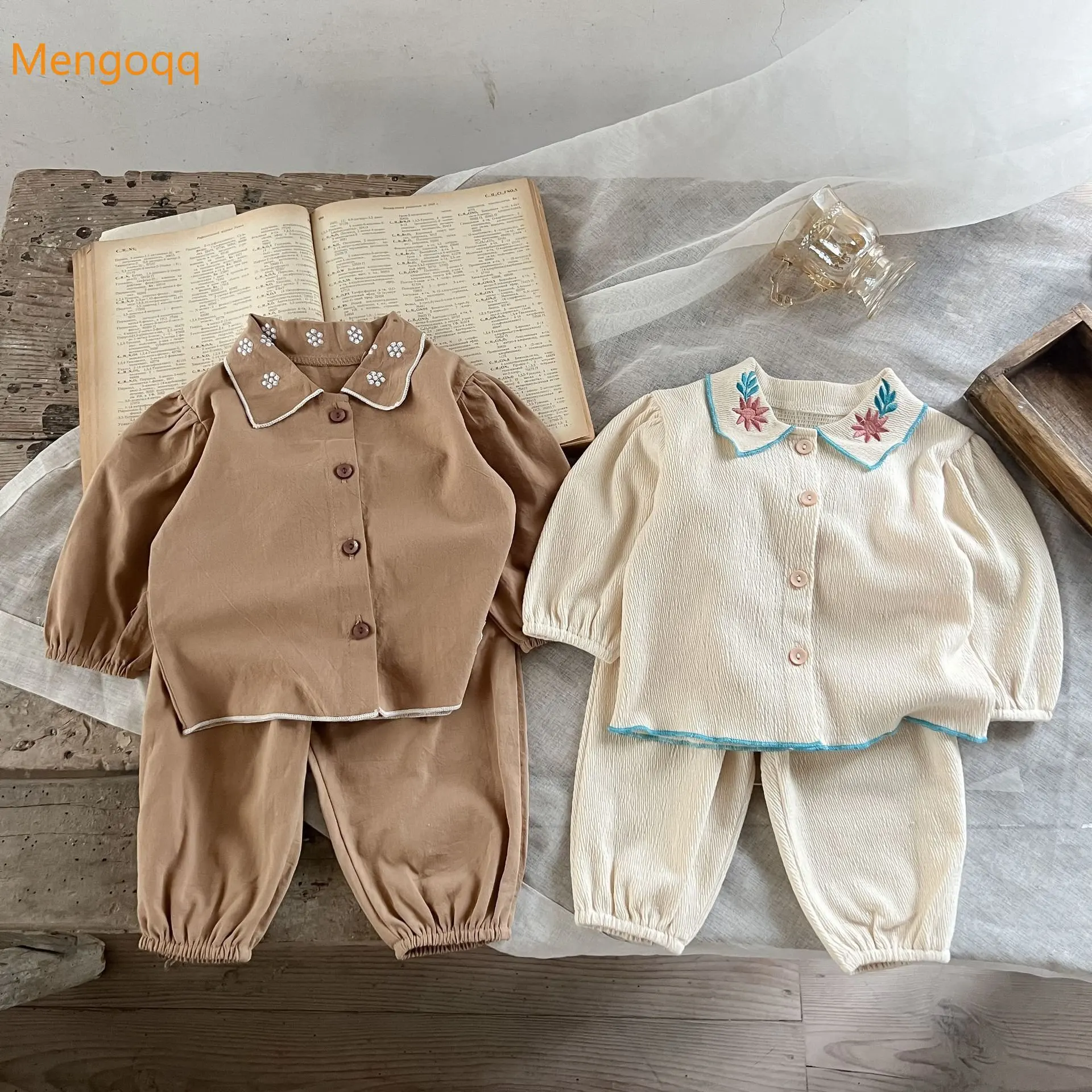 

2 шт., однобортные брюки для мальчиков и девочек, с эластичным поясом