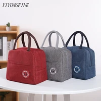 yiyongfine cooler bags portable zipper thermal bag lunch bag for women kids student tote fridge bag lunch box thermal food pouch