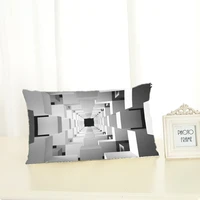 abstract optical illusion geometric pattern cushion cover home decorative 3d print geometry throw pillow case for car