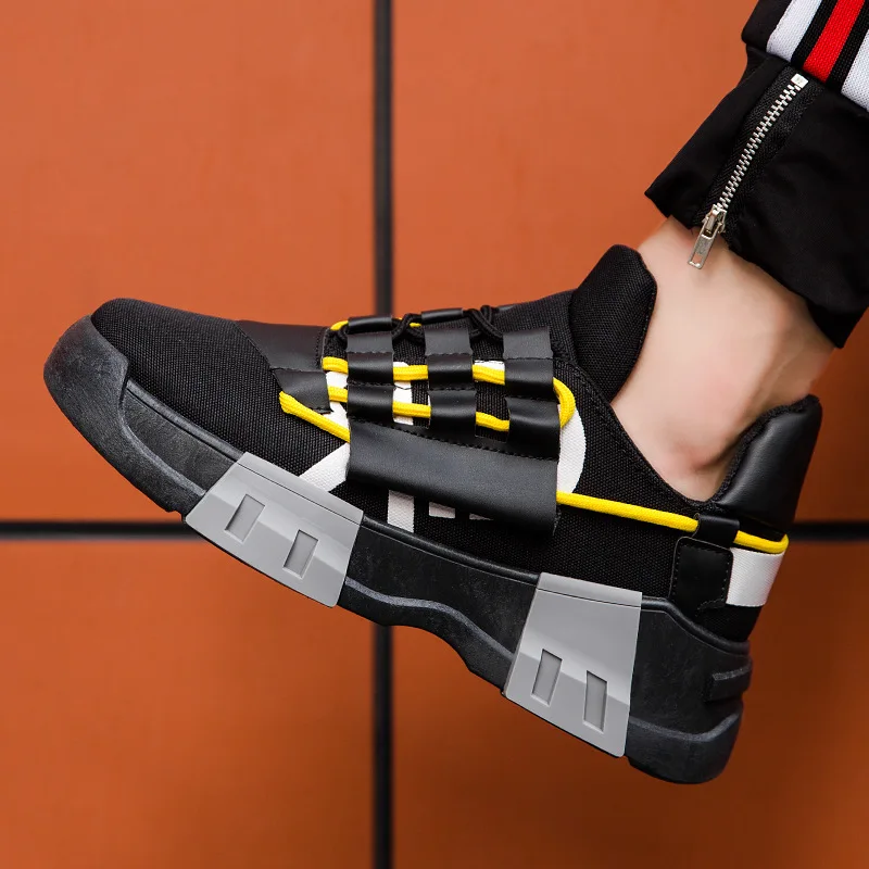 

Sneakers Men Mesh Breathable Running Sport Shoes Unisex Light Soft Thick Sole Platform Hole Shoes Athletic Sneakers Shoes 1671