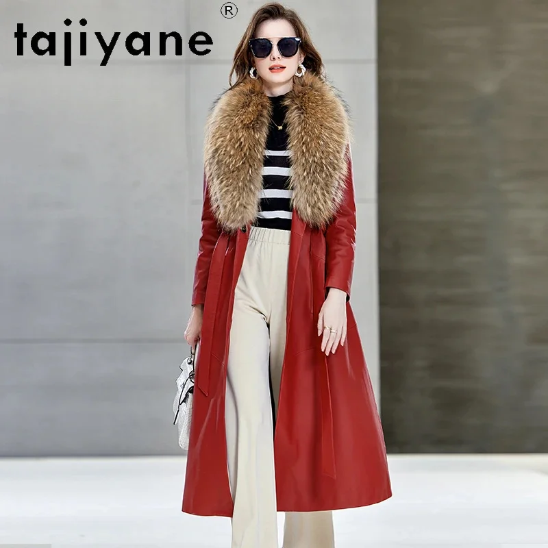 Пуховик женский из натуральной овечьей кожи зима 2024