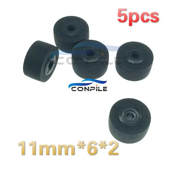 

5pcs 11mm*6*2 vintage retractor press belt pulley deck audio pressure recorder cassette deck pinch roller tape Stereo player