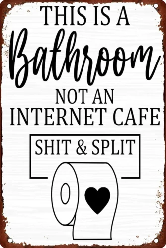 Это забавная ванная комната а не интернет-кафе в винтажном стиле