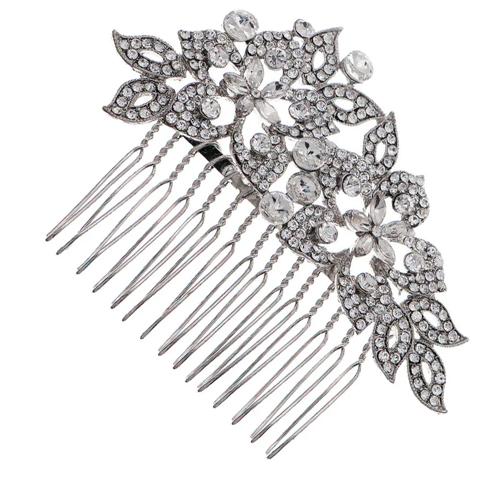

1pc Wedding Hair Comb Bridal Hair Comb Bridal Side Comb Bridal Headdress Flower Hair Comb Wedding Jewelry Comb Bride
