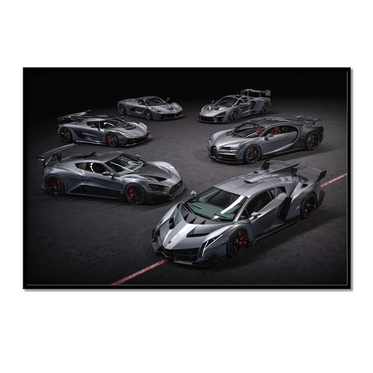 Bugatti LaFerrari Koenigsegg Veneno McLaren Senna суперкар плакаты на стену Художественная Картина