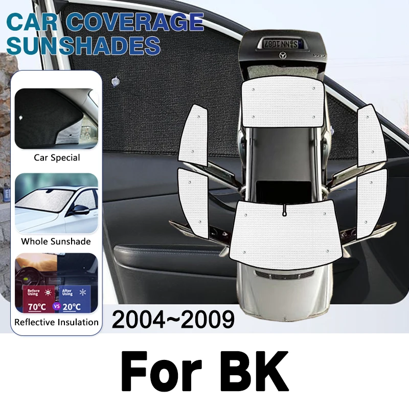 Затенение окон автомобиля с защитой от УФ-лучей для Mazda3 Axela BK 2004 2005 2006 2007 2008 2009