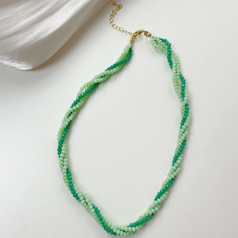 Модное колье-чокер из бисера многослойное богемное ожерелье-чокер ручной работы