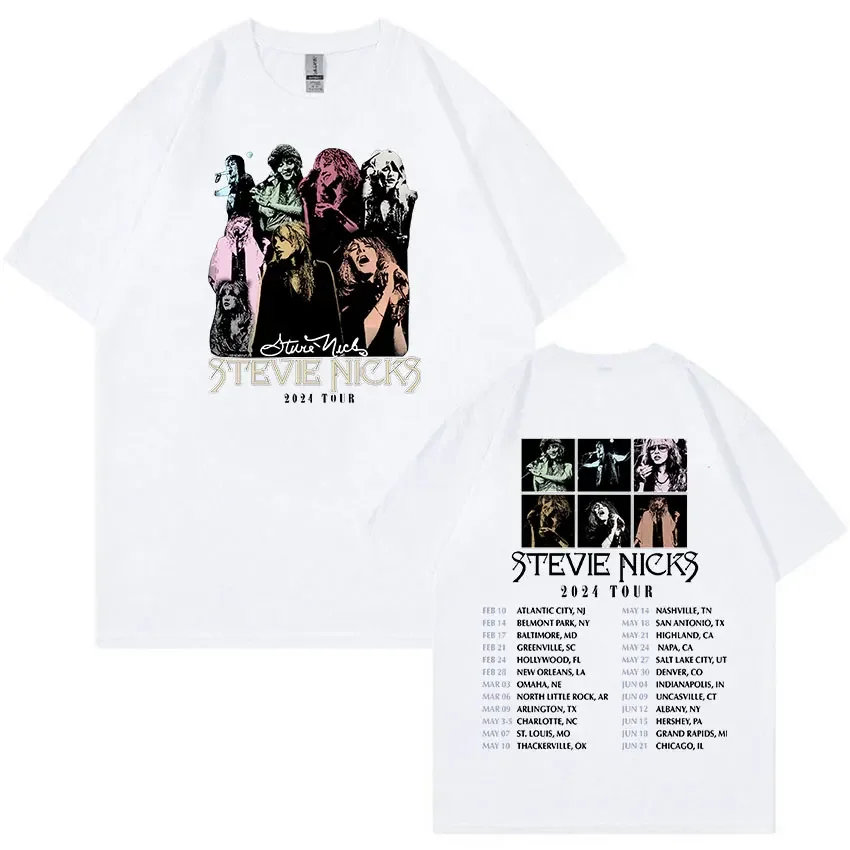 Футболка Stevie Nicks Tour с принтом для мужчин и женщин Винтажная футболка в стиле рок