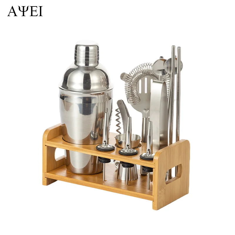 

Stainless Steel Cocktail Shaker Mixer Wine Martini Boston Shaker For Bartender Drink Party Bar Tools 350ml/550ml/700ml/750ml