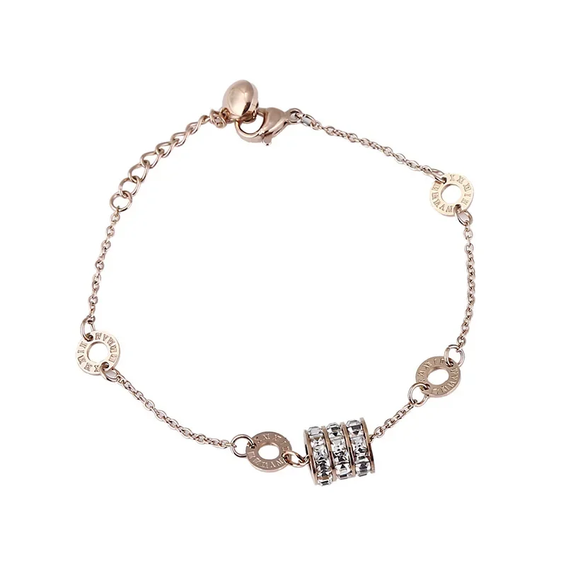 Женский браслет из 18-каратного розового золота популярные ювелирные изделия