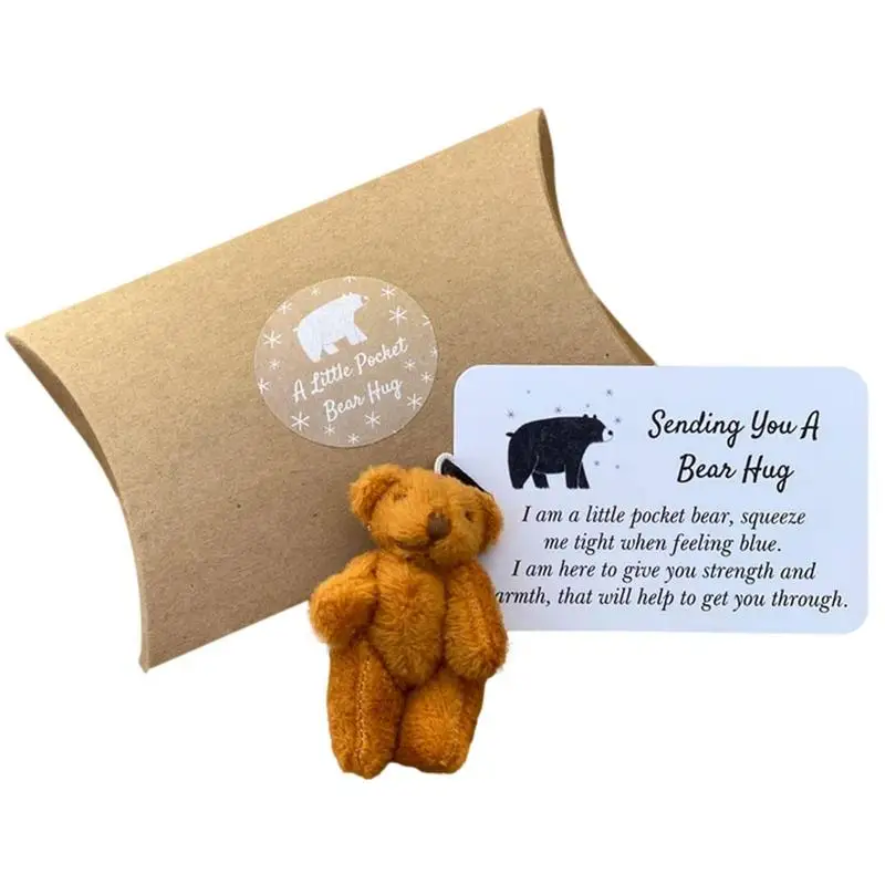 

Little Pocket Bears Sending You A Bear Hug Pocket Hug Love Little Bear Long Distance Relationship Gifts For Him Friendship Gifts