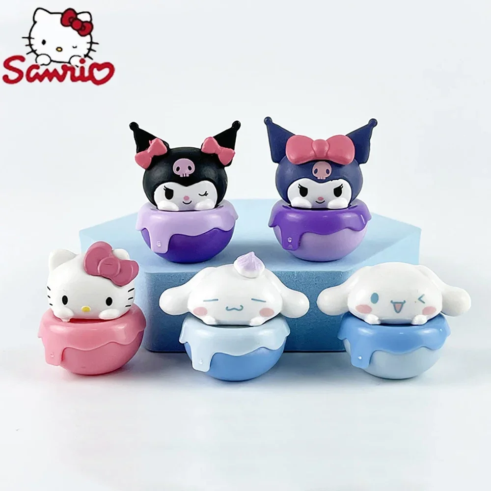 Sanrio 3 см Hello Kitty Cat My Melody фигурка аниме Kawaii Cinnamoroll Kuromi экшн-коллекция материалы
