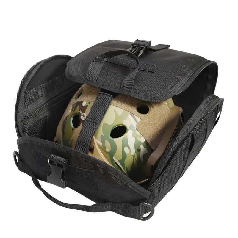 

23*32*15cm Helmet 1000D Nylon Bag Tactical Face Covers Storage Bag Portable Molle System Handbag for Helmet Hunting Holders