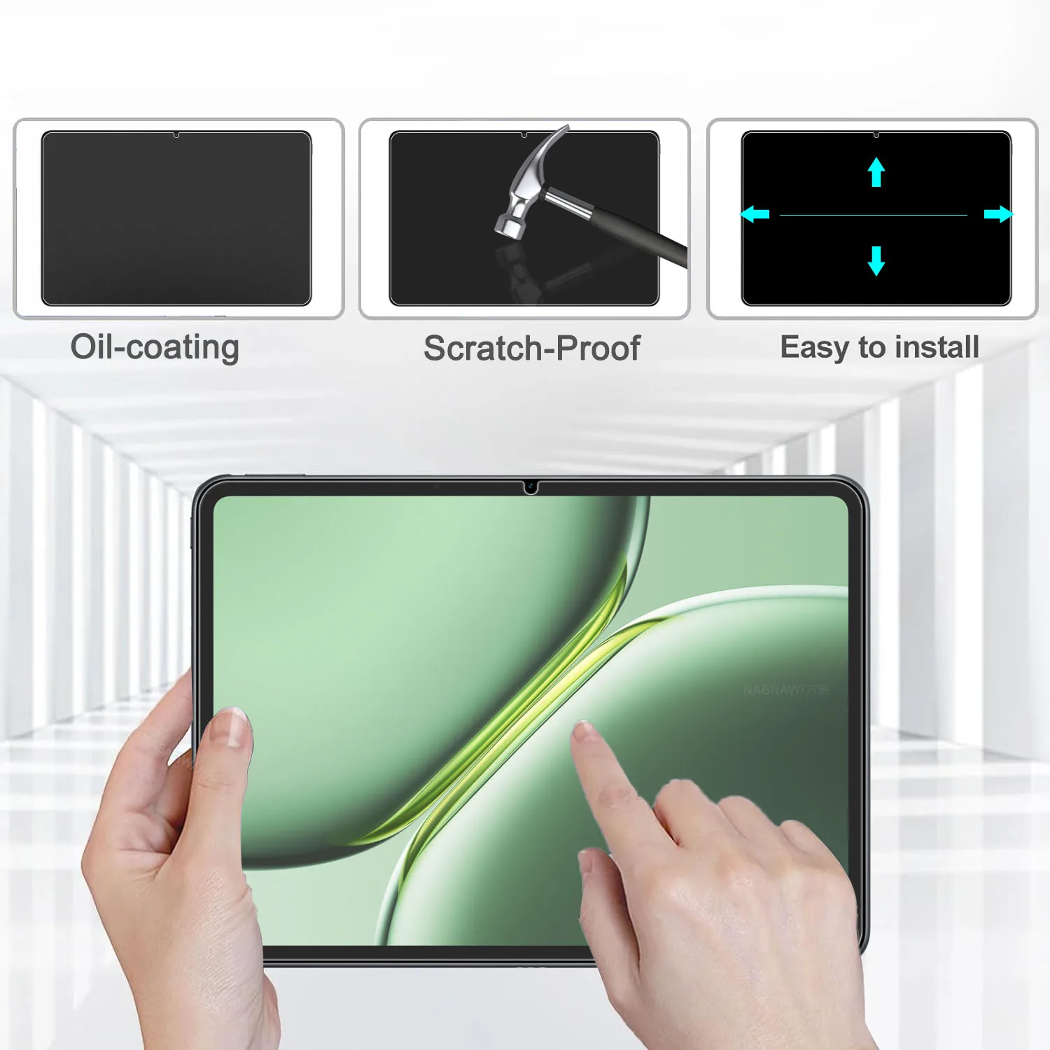 2 шт. прозрачная защита экрана от царапин HD закаленное стекло для OnePlus Pad Pro 12 1