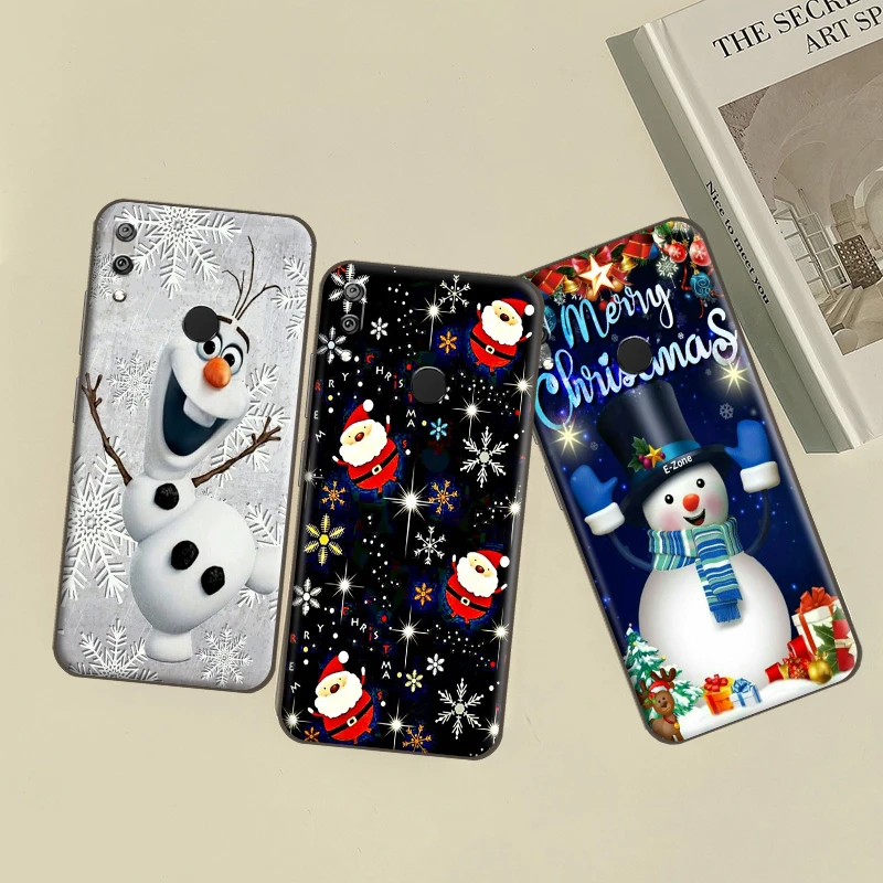 

Christmas Old Man Snowman For Huawei Silicon Cover TPU Silicone Soft Back Cover Phone Case For Huawei Y9 Prime Y7 Y7P Case