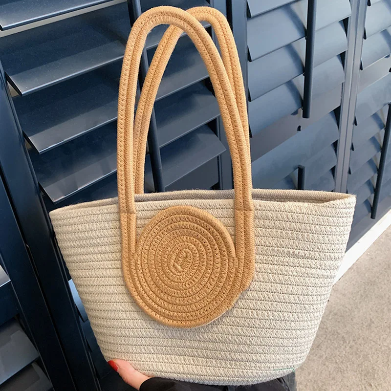 

2023 летние роскошные женские большие вместительные сумки, подходящие ко всему модные хаки бежевые плетеные сумочки для морского курорта, повседневные женские Наплечные сумки