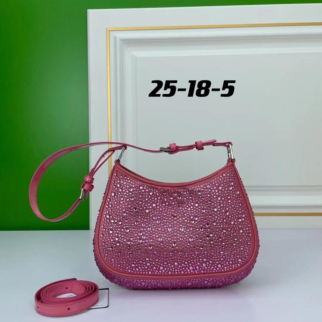 

multiple colors, fashion luxury brand women's small shoulder bag, hobo handbag with crystal, wholesale, global free shipping