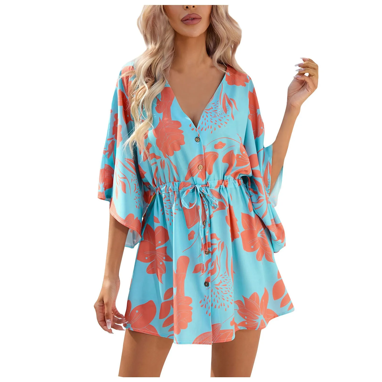 

Summer Dress Unique Above Knee Dresses For Womens 2023 Casual Half Sleeves Frocks Vestidos De Fiesta Elegantes Para Mujer 2023