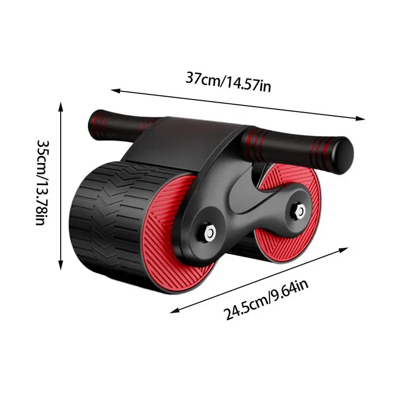 Automatic Rebound Double Round Wheels Domestic Abdominal Exerciser Gym Equipment Core Workouts Sport AB Roller Coaster images - 6
