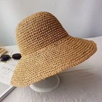 summer accessories for beach hat women seaside straw hat sun hat retro hand made hat straw hat ladies outdoor visor outing
