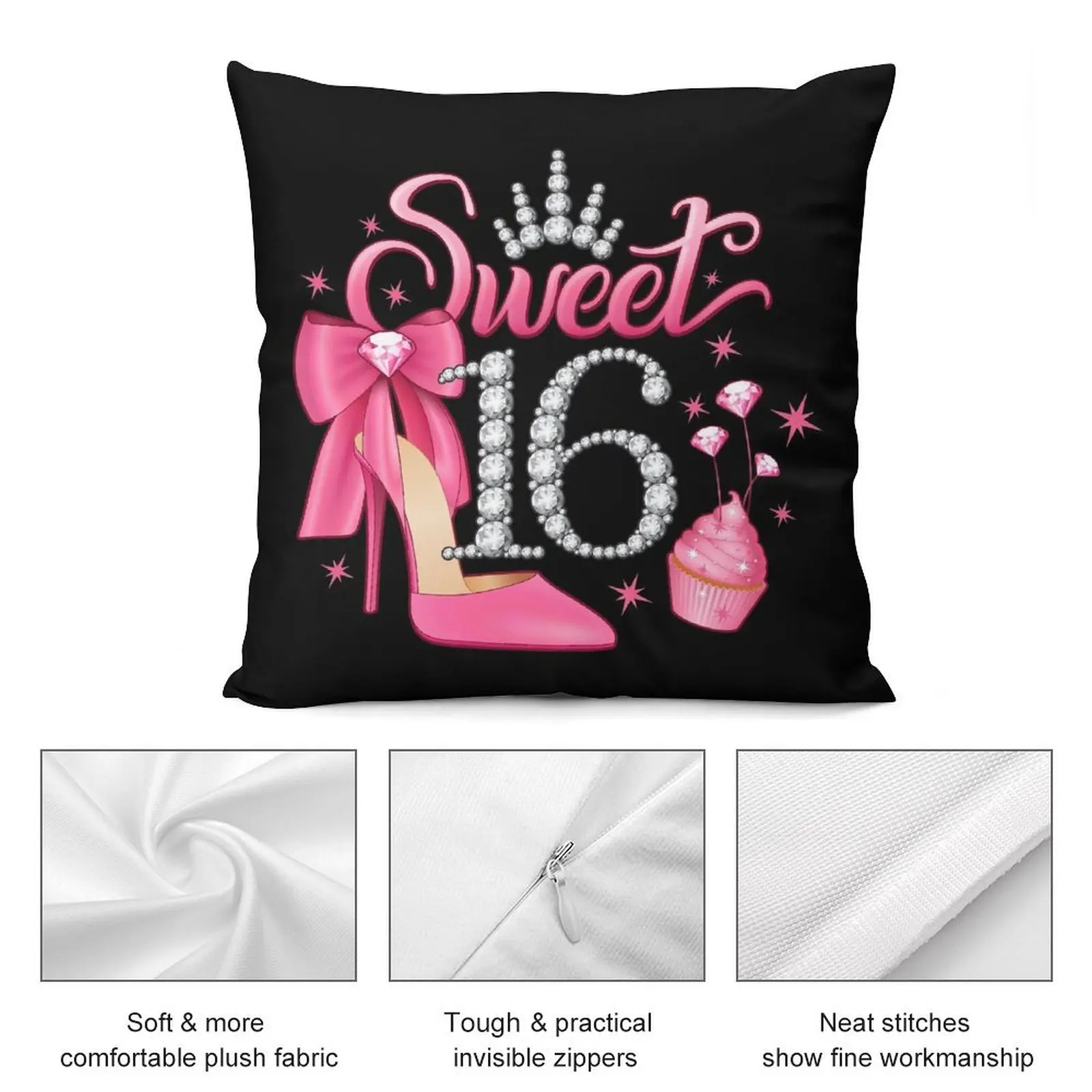 16-й день рождения. Милая 16 диванная подушка для девушек аниме наволочка