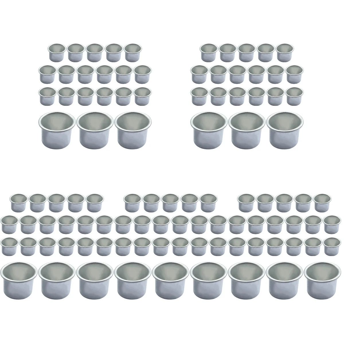 

100 Alloy Tealight Alloy Tealight Cup Dried Flower Cup Tealight Holder Table Scented Cup for DIY Gift