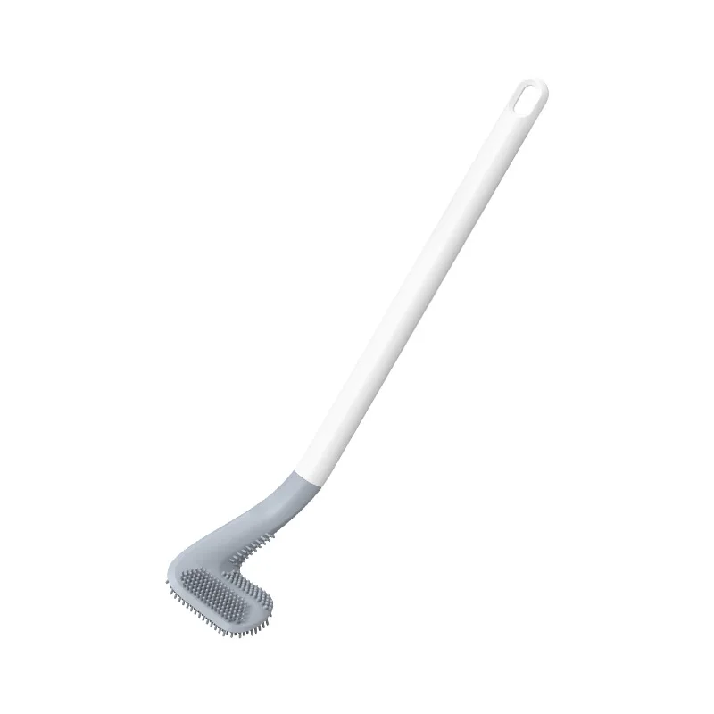 

Toilet Brush Golf Brush Head No Dead Ends Household Toilet Wall Hanging Long Handle Squat Toilet Cleaning Silicone Toilet Brush