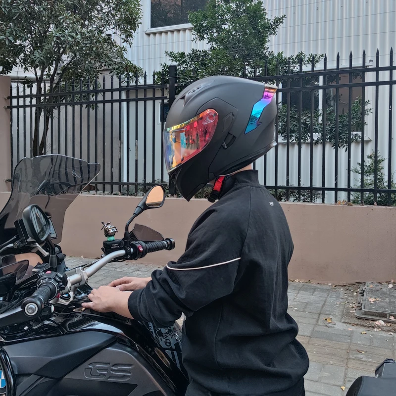 Flip Up Racing Modular Motorcycle Helmet Double Visors Dual Lens Full Face Motorbike Helme For Men Women Travel Game Gifts Props enlarge