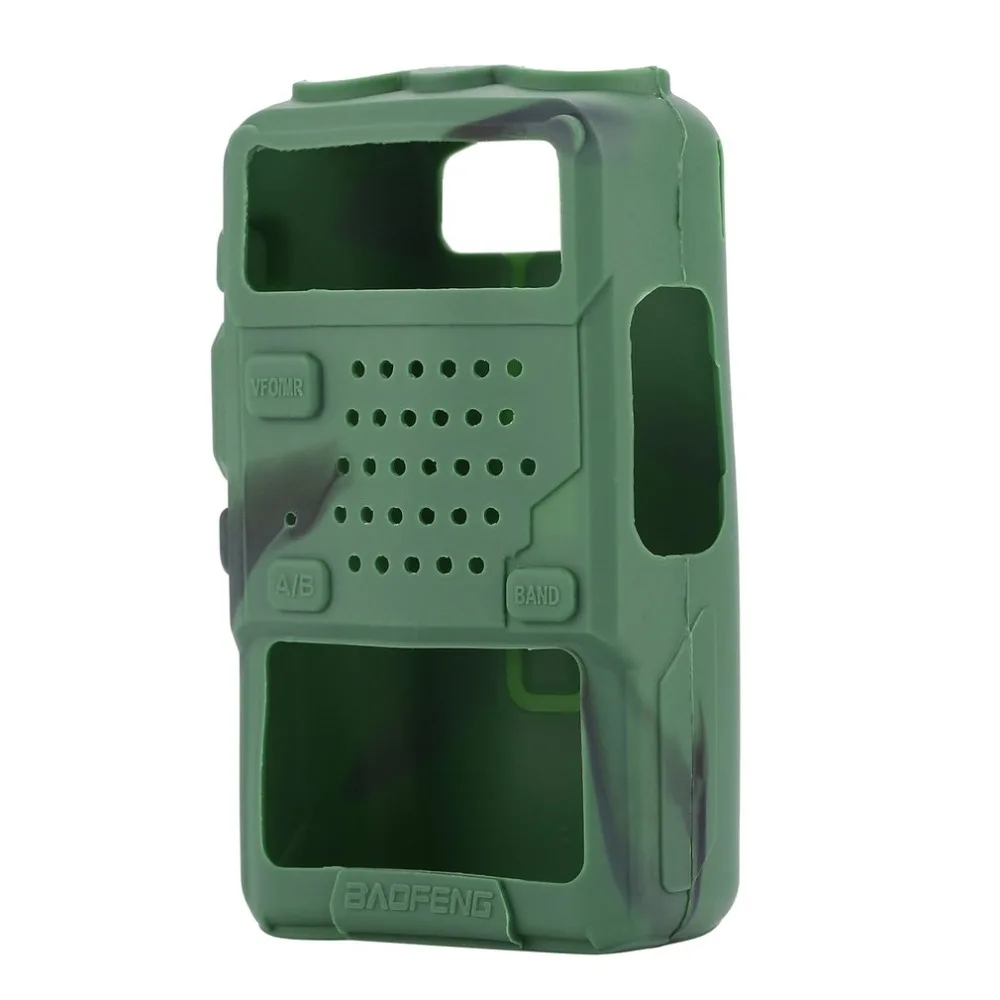 silicone rubber cover bumper baofeng uv 5r case for two way radio f8 uv 5r uv 5re dm 5r walkie talkie uv5r accessories free global shipping