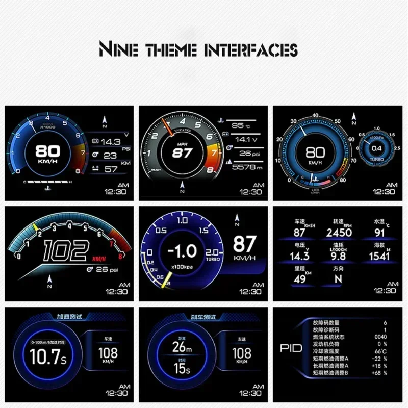 Универсальный автомобильный HUD OBD + GPS проекционный дисплей Спидометр