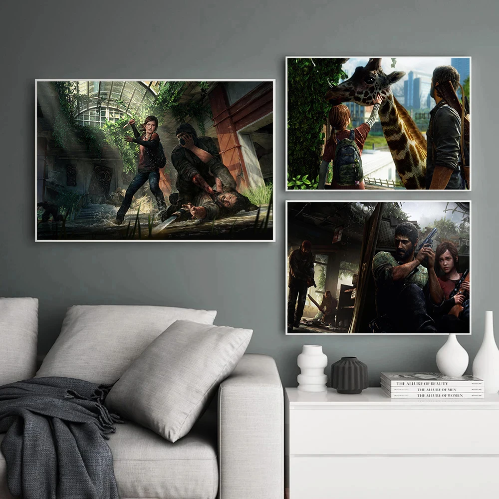 Классическая хитовая игра The Last Of Us Эбби Айли Игровой персонаж Ретро Плакат Холст