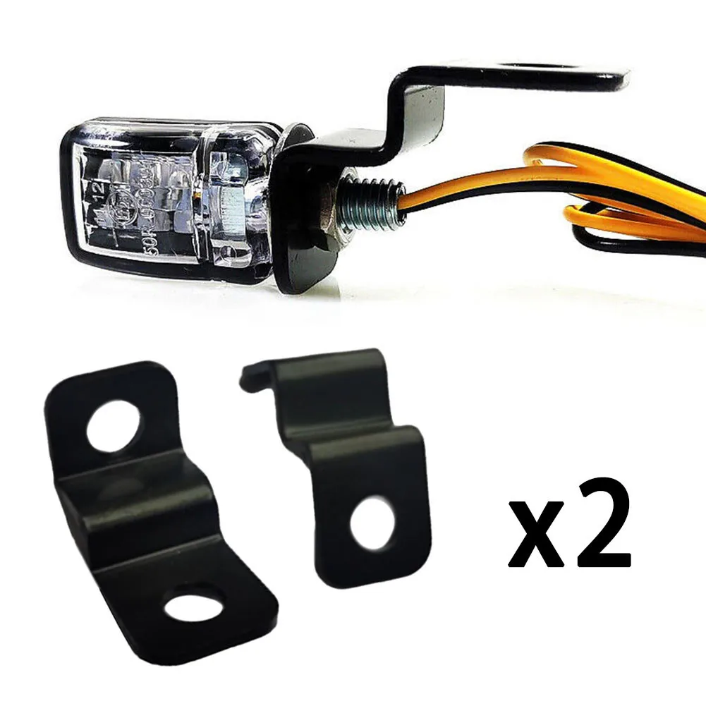 

2pcs Motorcycle Turn Signal Indicators Lights Bracket Universal Turn Signal Light Clamps Mount Lamp Holder Mount Bracket Mount