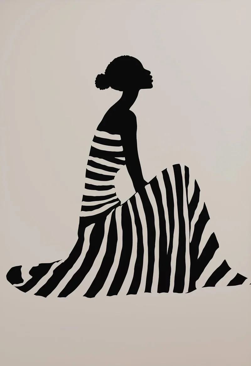 

Современный абстрактный печатный плакат на холсте