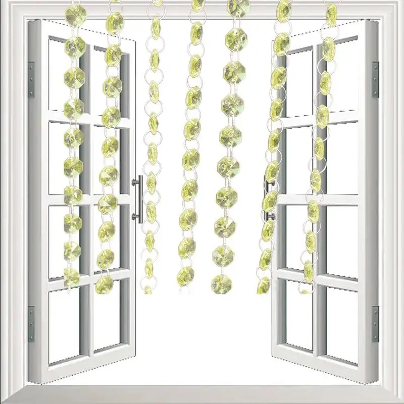 

Акриловая Хрустальная Стразы 1 м, гирлянда из бусин, дверная занавеска, люстра, подвесные настенные подвески, украшение для дома и свадьбы, а...