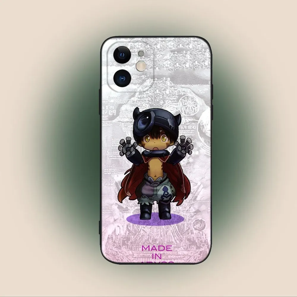 Чехол для телефона Made in Abyss iPhone 15 14 13 12 11 Plus Pro Max XS XR SE Mini 8 7 мягкий силиконовый