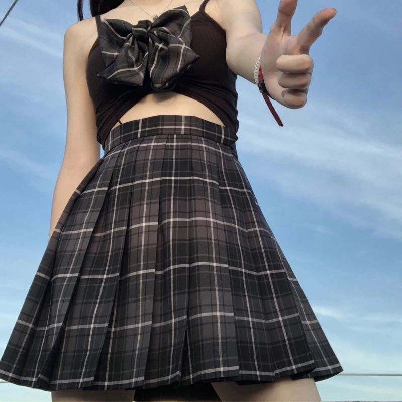 

Women Micro Skirt Plaid Pleated Skirt Black Mini Skirts Women Summer Winter High Waist Sexy Pink White Tennis Skirt