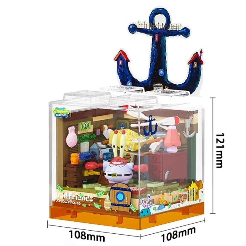 Губка Боб строительные блоки песчаный Патрик звезда кальмар щупальца собранные