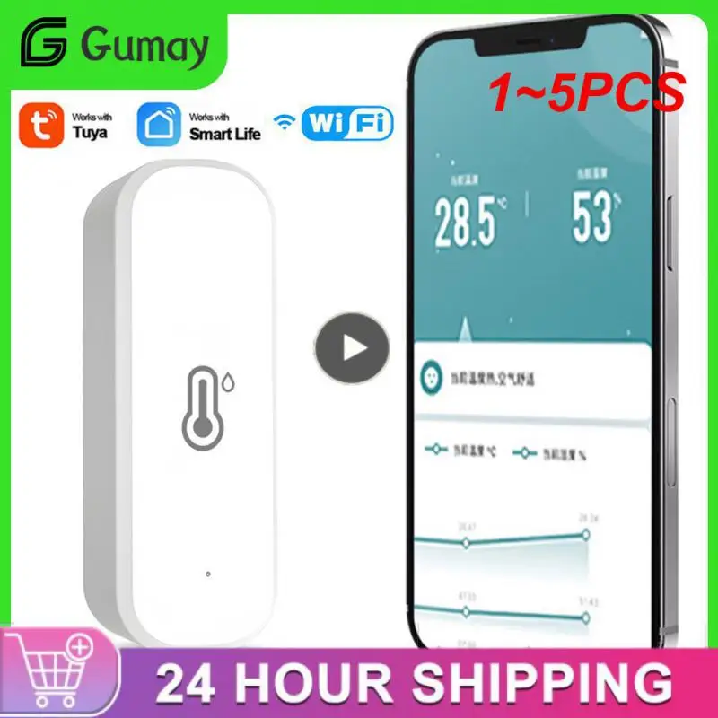 

Умный термометр Tuya с Wi-Fi, комнатный гигрометр, термометр с дистанционным управлением, 1 ~ 5 шт.