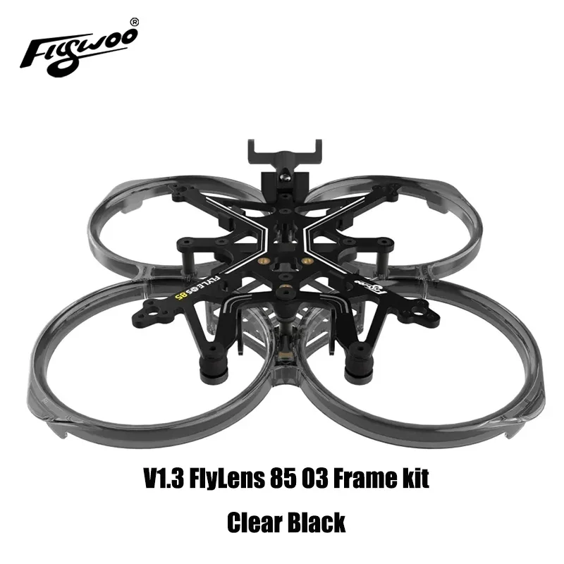 Flywoo FlyLens 85 Black Frame Kit for DJI O3 Flywoo FlyLens 85 Black Frame Kit for DJI O3
